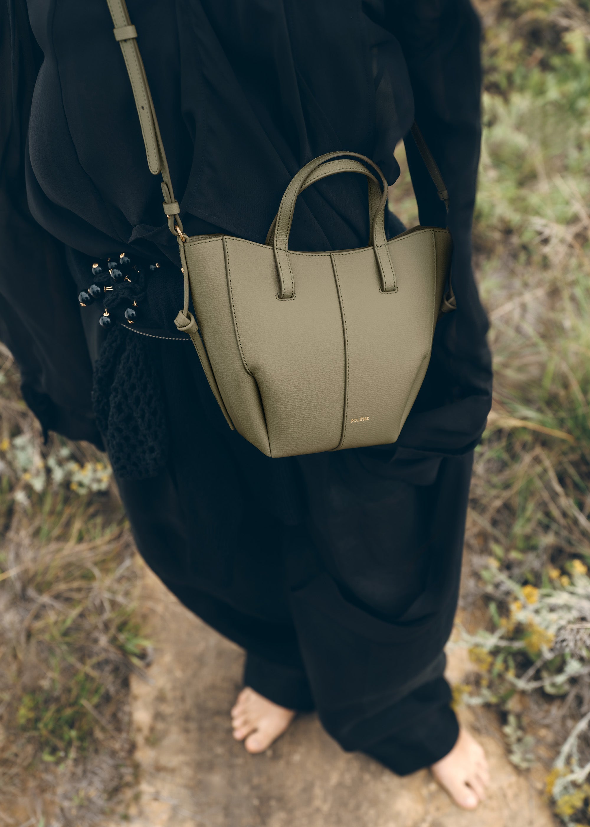 Cyme Tote Nano - Textured Linden